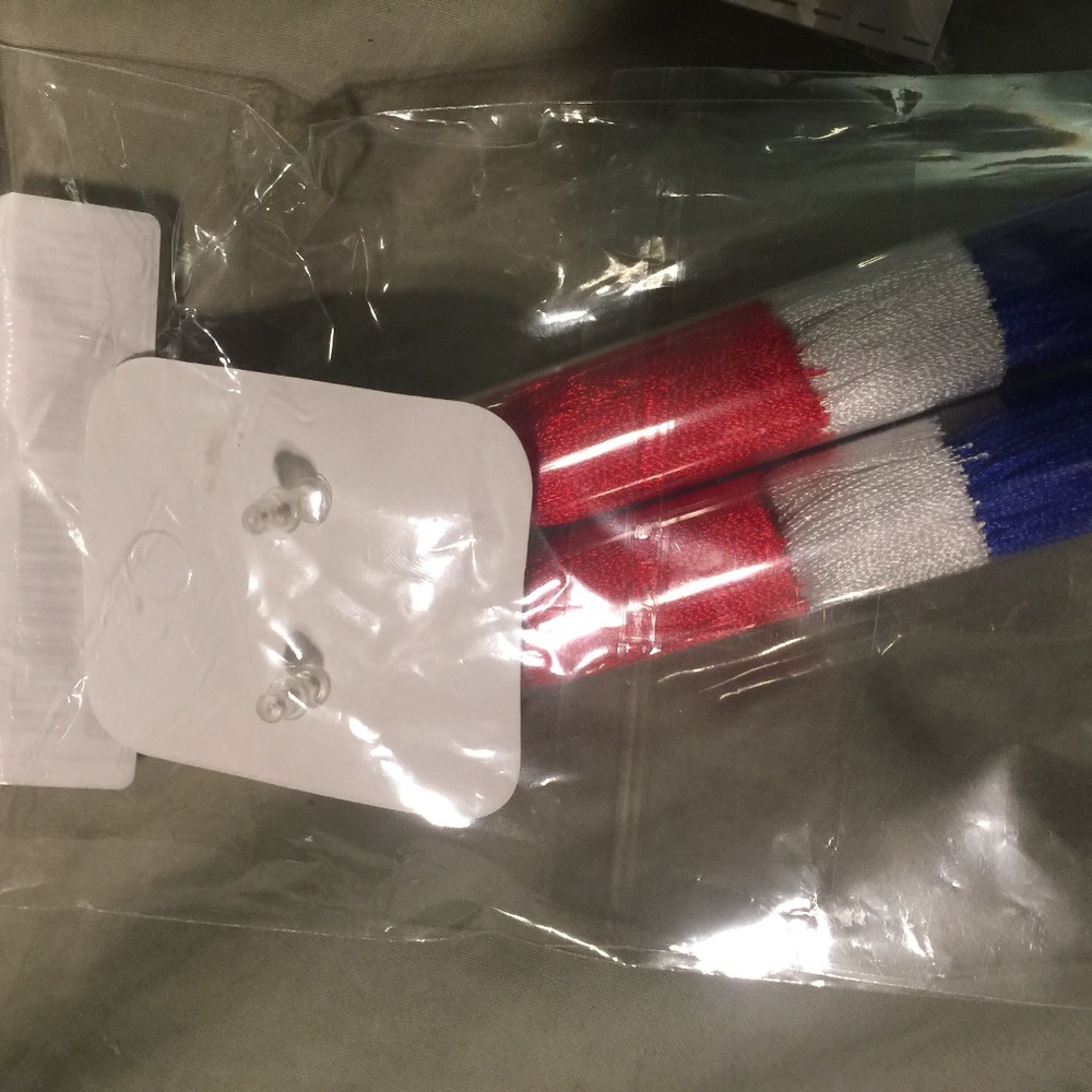 7 piece 4th of July inspired unworn earrings